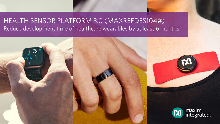 Maxim Integrated’s Health Sensor Platform 3.0 Reduces Development Time of Healthcare Wearables by At Least Six Months